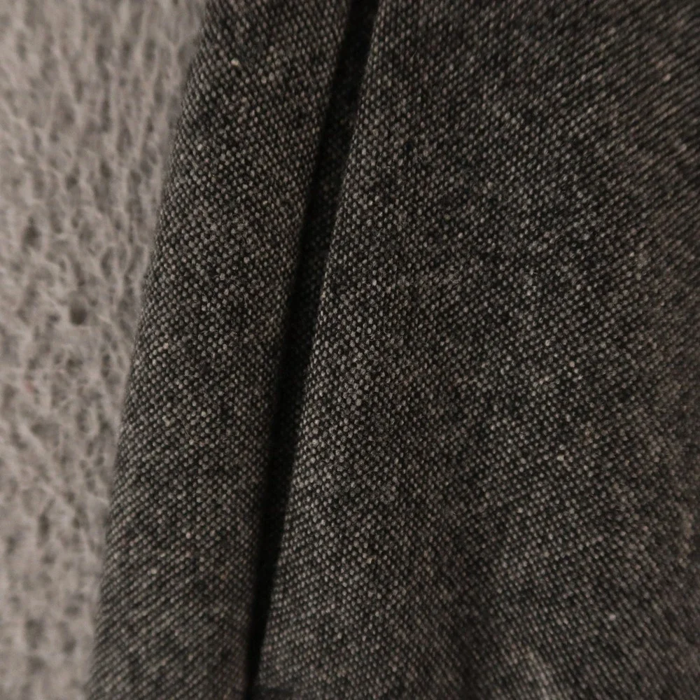 Tweed Pants Mens 34 Gray Heather Wool Polyester Slacks 34x29 - Picture 4 of 13